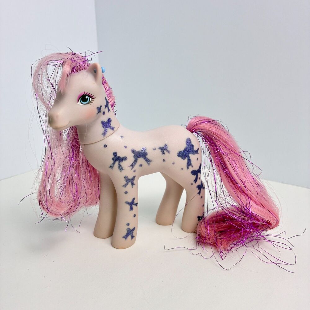 VTG G1 My Little Pony Glittery Sweetheart Sister Bright Night Pink Hasbro 1989